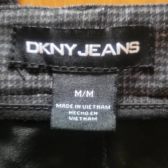 DKNY Women's Houndstooth Ponte Stretch Ankle 5-Pocket Pants - Tapered Leg Size M - Picture 7 of 13